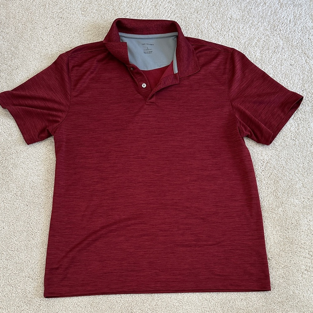 Van Heusen Deep Red Polo Shirt